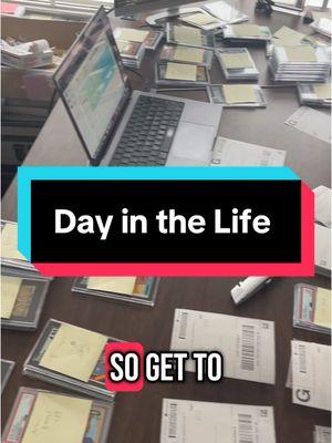 Might be boring to you guys idk but figured I would share a little behind the scenes on what a regular day looks like for me! #baseballcards #bonkerscards #dayinthelife #Vlog #sportscards 