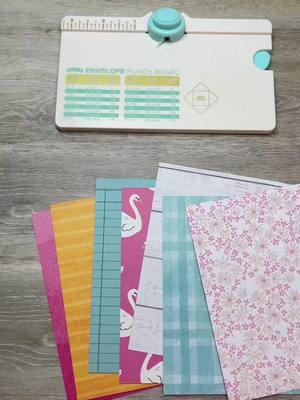 ✉️ ✉️ Mini-Envelopes = Mini-Album! 💌 💌 1. Make (7) 3x4 card size envelopes according to punchboard instructions. 2. Assemble accordion-folded album by adhering the flap of one envelope to the back of the next envelope. Repeat. 3. Create closure by scoring last envelope flap 1/4" from fold and adding an eyelet. Use ribbon to tie it closed. 4. Embellish as desired! Fill pockets with photos, memorabilia, journaling, tags, and more! #wermakers #minienvelope #minialbum #americancrafts