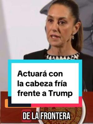 @Claudia Sheinbaum Pardo es clara y actuará con la cabeza fría frente a las órdenes ejecutivas de #donaldtrump #mexico #usa #tension #migraciones #tmec #comercio #diplomacia 