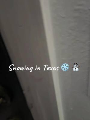 Snowing 🌨️ 😊#ashshah3 #snowingintexas #usatiktok🇺🇸 