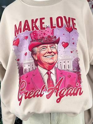 His love for America❤️🍀 #trump #trump2025 #makelovegreatagain #makelovegreatagainshirt #trumpsweatshirts #ValentinesDay #trumpvalentine #trumpshirt #fyp #trendingshirt 