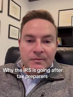 Why the IRS is auditing tax preparers #taxresolution #taxpreparer #irs #selfemployed #SmallBusiness #levy #taxattorney #enrolledagent #taxlien 