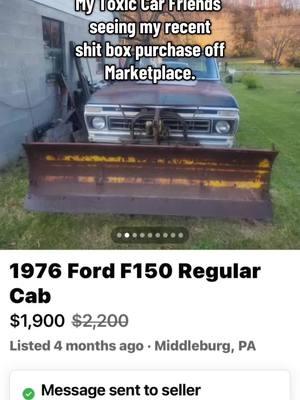 Another letdown for the wife… 😂#CapCut #foryoupage #4you #marketplace #marketplacefinds #classictruck #classiccar #carguy #ford #badfriends #badinfluence #marketplaceaddict #gooddeal #dentsideford #dentside 