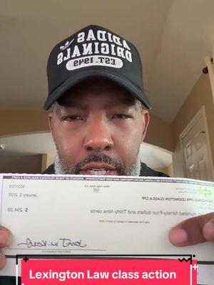 This is the first time I’ve ever gotten a check back from anybody like this so I’m gonna deposit it. It’s just extra money. ##royalauthority##fypシ##foryoupage❤️❤️##foryoupage##lexingtonlawclassaction