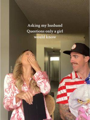 Asking my girl dad husband questions only a girl would know 💅 #girldad #girlmom #momlife #motherhood #momvlogger #momvlog #mom #momlife #MomsofTikTok #vlogger #momcreator #motherhoodcontentcreator #firsttimemom #momtok 