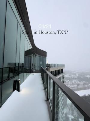 Snow in Houston, Texas #snowinhouston #houston 