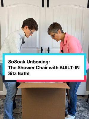 🛁 Making Bath Time Easier: Unboxing the SoSoak Shower Chair with Soaking Basin  For those living with dementia or limited mobility, bath time can be challenging. 😞  Watch as we unbox the SoSoak Shower Chair with Soaking Basin, a safe and comfortable solution for those who struggle with traditional baths. 🛀 This chair provides both support and the ability to perform sitz baths, making personal hygiene more accessible for everyone. #unboxing #accessibility #dementia #mobility #SelfCare #safety #pericare #sitzbath #newmom #postpartum #caregiver #momlife #hemorrhoid 