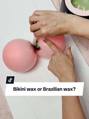 The difference between a bikini wax and a Brazilian wax! #waxing #bikiniwax #brazilianwax #bodywax #hair #fyp #TikTokShop #tiktokmademebuyit 