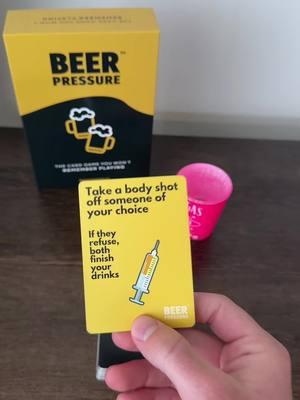 The card game you won’t remember playing🍻 #partyideas #beerpressuregame #drinkinggamesss #fyp 