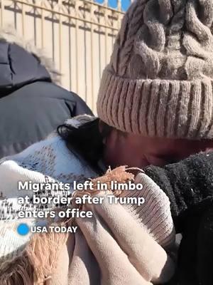 Migrants were left stranded at the border after President Trump shut down the CBP One app, which allowed migrants to apply for a chance at asylum in the U.S. #Border #Immigration #DonaldTrump