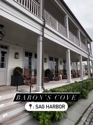 A cozy and charming getaway awaits you out on the east end of #LongIsland. Welcome to Baron's Cove in #SagHarbor.✨ The grounds are gorgeous and the bar/lounge area to the right of the check in area is exquisite. It has a beautiful fireplace; it's the perfect place to warm up on a chilly winter day.  The rooms are quite lovely. We stayed in one that had its own front yard space with a picnic table and patio chairs. It also connected to our other friends’ room so we could easily walk between both outdoor spaces.  This spot had solid drinks including a delicious espresso martini and spicy passionfruit margarita.  It’s in a great location, too. It’s only a five-minute walk to Main Street which features several shops, bars, restaurants, and even a brewery (shoutout to @KIDDSQUID 🦑). If you’re looking to get away on the island, but don’t want to travel too far, consider this spot. It’s dog friendly, too! 🐶 #longislandnewyork