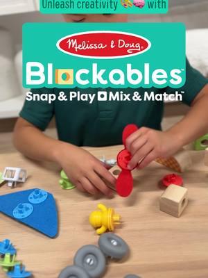 Planes, trains, and automobiles! (Well, planes, tractors with trailors, and race cars – plus a sailboat.) Get going with our Blockables™ Vehicle Building Set. And while you're at, mix and match with any of our other Blockables™ sets! Available only @walmart. ✈️🏎🚜 #MelissaAndDoug #blockables #walmartfinds #toystoystoys #walmartfindskids #vehiclestoys #buildingblocks #problemsolvingskills #finemotorskills