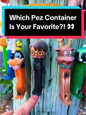 Which of these Pez containers is your personal favorite? I’m a big fan of the Harry Potter Pez myself. Pez themed Geocache containers for the WIN! #Pez #Candy #Geocaching #Geocache #CacheMeIfYouCan #Hullsome 