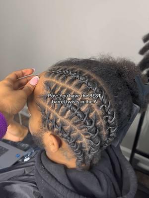 Bookings open every Wednesday at 8pm #barreltwists #barreltwistwithextensions #twistwithextensions #atllocs #viral #fypシ 