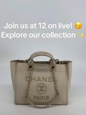 Which outfit would you style this beauty with? Join our live at 12PM and let’s chat about it 🤩😌 #chanel #timeless #gorgeous #luxury #lux #luxurybags #designerbags #designer #livestream #gold #baggoals #baglovers #fashioncommunity #explore #fyp 