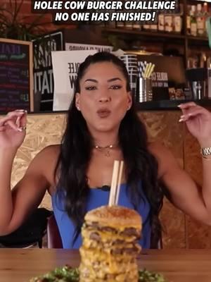 Holes cow burger challenge no one has finished! #foodchallenges #eatchallenge #mukbang #mukbangeatingshow #burgerchallenge #girlvsfood #mcdonaldschallenge 