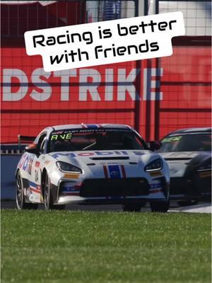 Racing is better with friends! #TeamToyota #GR86 #sportscar 