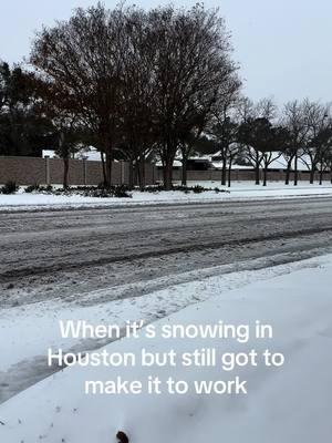 Its never that serious to go to work 😂 #fyp #foryoupage  #winterfreeze #houston #coldfront #snow 