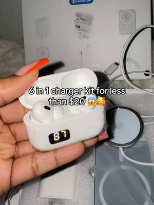 Woow está increíble 10/10🥰 Carga súper rápido me encantaaa 🥰🥰#6in1 #charging #chargerkit #charger #iphone #android #cargadoresportatiles #cargadorportatil #cargador #portatil #portatiles #chargers 