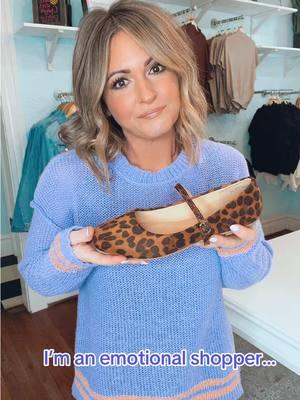 I’m an emotional shopper 💁🏼‍♀️ #toomanyshoes #emotionalshopper  #karenmills #comedian #leopardflats #balletflats 