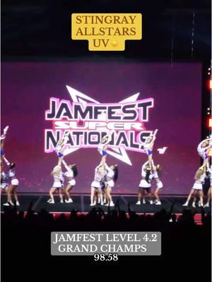 this stunt is absolutely STUNNING🤩🤩 #allstarcheer #cheertok #jamfest2025 #level4cheer #stingrayallstars #stingrayallstarsuv #uvrays #cheerleading 