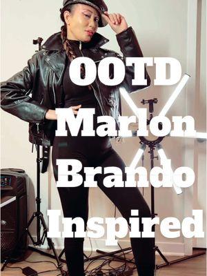 Twas suppose to be a #marlonbrando #ootdinspo inspired🙄 ..but It was the hat for him that did it for him🙌 #couplehumor #jokes #humor #darkhumor #massfollowing #leatherjacket #leather 