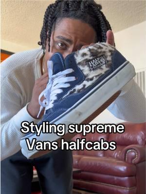 Styling a underrated shoe #supreme #vans #mensfashion #fyp 