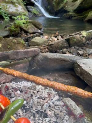 Handmade Kebabs, anyone?! 😍🔥 #kebab #outdoorcooking #asmrcooking #sandwich #knifeskills 