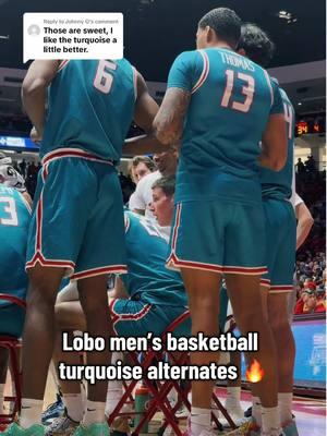 Replying to @Johnny O since you guys mentioned them, here’s the turquoise 🔥 #newmexicolobos #collegebasketball 