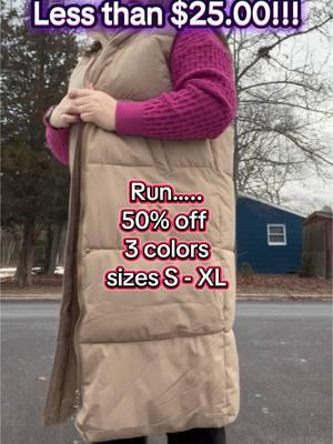 Flash sale on the viral puffer long vest!! #pufferjacket #puffervest #puffervestoutfits #puffervestinspo #winteressentials #winteraesthetic #vest #jacket #vestinspo #womensfashion #winterfashiontrends 