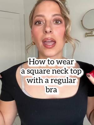 I can never wear square neck tops with a regular bra… until now! The stitchy has saved my wardrobe so many times. It’s great to always have on hand!  - #stitchy #stitchytool #drewbarrymoreshow #nostitchesneeded #nosew #howtosew 