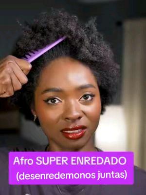 Replying to @asian_imports_nayaraCabello afro SUPER ENREDADO (desenredenonos juntas) ❤️ #afrohair #afro #afrolatina #cabelloafro #cabellorizado #peloafro 