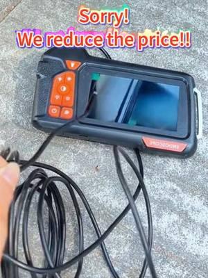 Industrial Endoscope Borescope Camera with Light, 4.3 Inch Screen HD Digital Snake Camera, Waterproof Sewer Inspection Camera with 6 LED Lights, Semi-Rigid Cable, Measuring Gauges#borescope #borescopecamera #coolgadgets #tiktokgadgets #giftideas #endoscope #draincamera #camera