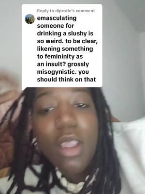 Replying to @diprotic making things gendered is silly bc I don't even think drinks or straws make someone feminine that's what's silly about this whole interaction🫠 #fyp #atl #lesbians #wlw #sapphics #biwomen #studs #masculinity #gender 