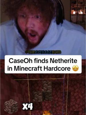 CaseOh finds Netherite in Minecraft Hardcore 🤩 😂 #caseoh #Minecraft #minecrafthardcore #caseohgames #caseohclips #caseohfunnymoments #caseohgamestwitch #clips 