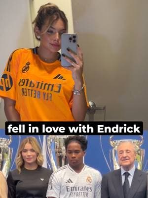 Gabriely fell in love with Endrick without knowing he was a footballer 😂 #endrick #football #girlfriend