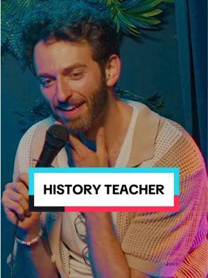 Hysterical crowd work 🧑🏼‍🏫📚🤣 #standupcomedy #historyteacher #crowdwork #comedy #funny