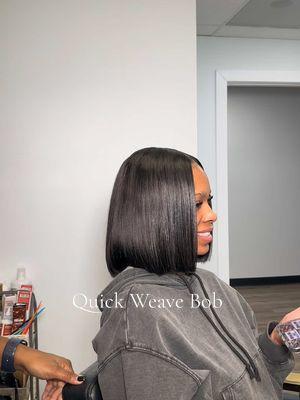 Quick Weave Bob 😍 ✨February Books Open Saturday🫶🏾 #quickweave #charlotte #weave #charlottehair #charlottehairstylists #bob #bobhaircut #hairtransformation #clt #clthairstylist #middleparthairstyle #middlepartquickweave #sharislayscollection #hairgoals #bobhairstyles 