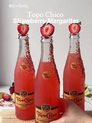 Sweet, sparkling, and made for love. 🍓✨ These Strawberry Topo Chico Margaritas are the perfect sip for your Valentine’s Day celebration! 💖 #topochicostrawberrymargaritas #topochico #strawberrymargaritas #margaritas #strawberry #summercocktails #tequila 