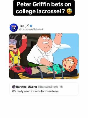 UConn has a D1 lacrosse team in the Family Guy universe 🥍😂 #lacrosse #lacrossehighlights #lax #sports #familyguy 