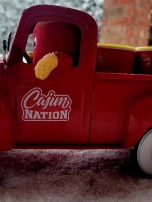 The Red Can Man delivers rain, sneaux or shine in Cajun Nation, Louisiana along the Cajun Coast  ❗️ ❄️ #CajunNation #CajunCoast #GeauxGetTheRedCan #Sneaux #Acadiana #LafayetteLouisiana #LetItSneaux  #TheRedCan #TheRedCanMan #Snow 