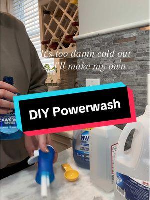 Ran out but I’m not leaving the house!  #DIY #powerwash #dawnpowerwash #dawnplatinum #cleaningtiktok #CleanTok #cleaning #toocoldoutside #cold #stayinghome #MomsofTikTok 