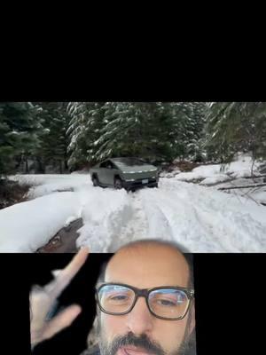 the Cybertruck is still struggling to handle the snow, and it's not because of the wheels. video credit @TFLstudios #cybertruck #trx #trucks #tesla 