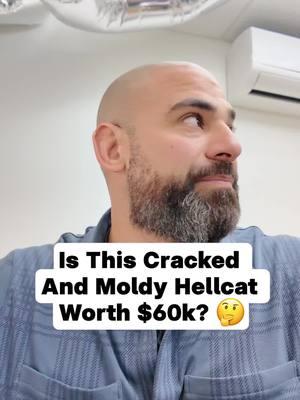 Negotiating a cracked and molded Hellcat SRT Charger. No way I'm paying him what he's asking for #hellcat #srt #aftermarket #carbuying #carwholesale #fy #fyp