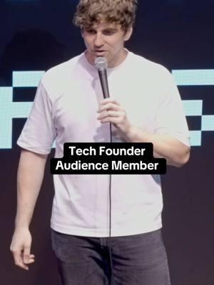 He has a health insurance tech company  #comedy #standup #standupcomedy #crowdwork #tech #founder 