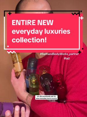 #bathandbodyworks_partner You all asked for more Everyday Luxuries scents and Bath & Body Works said "hold my body mist"  🤩  the new Everyday Luxuries collection is MAJOR- 12 new scents including 5 new MEN'S SHOP scents, plus body cream, body wash, and PERFUME available in every single scent!! absolutely gourmand guy approved 🙂‍↕️🙂‍↕️ Every product is available in stores now!!! And a tip for my gourmand lovers- check out loyal to you and midnight addiction. thank me later 🤭😉 @Bath & Body Works #bathandbodyworks #perfume #perfumetiktok #perfumetok #bathandbodyworkshaul #designerperfume #bathandbodyworkscheck #perfumerecommendations #fragrance #affordableperfume 