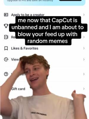 I’ve had so many good ideas during the CapCut ban, y’all stay ready to giggle 🤭 #CapCut #tiktokban #capcutban #elonmusk #donaldtrump #dystopianamerica #dystopian #facist #bookban #ban #usa #america #china #rednote #inaguration #inagurationday #fyp #fup #fypシ #fypage #foryou #foryoupage #fypp #fupage #capcutisback #tiktokisback #firstladyelonmusk #abcxyz #xyzbca #zyxcba #abcnews #fypシ゚viral #shesback #fypchallenge 