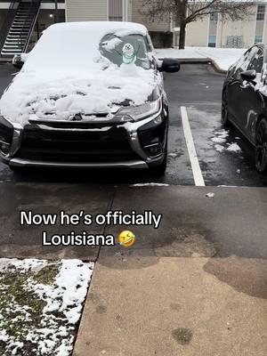 A lil Tony’s never hurt nobody #seasoned #louisiana #snow #snowman #snowday #fyp