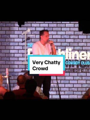 I had to deal with a very chatty crowd. Enjoy. #adamhunter #standup #comedy #crowdwork 