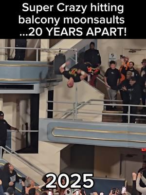 WRESTLING HISTORY 🗽 ECW legend, Super Crazy goes full circle when he Moonsaults off the balcony at Hammerstein Ballroom while tagging with Tajiri and Little Guido... 20 years after facing BOTH of these men in a triple threat match at the same venue and diving off the SAME balcony at ECW One Night Stand 05. I was fortunate enough to be standing in front of super crazy the first time and fortunate enough to witness the second time! I love wrestling! ECW for life! Thank you gentlemen, and thank you GCW! ECW 4 LIFE! DIG IT! @gamechangerwrestling and thank you Ray for taking me to this show in 05! . . #ecw #gcw #nyc #fbi #wweraw #legends #netflix  #Tajiri #littleguido #supercrazy #nostalgia #joeyjanela #extreme #onenightstand #TheMachoverse  #RoyalRumble #thepeoplevsgcw  #hammersteinballroom  #wrestlingcommunity  #wweonnetflix  #ecwwrestling  #90swrestling  #historyofecw 